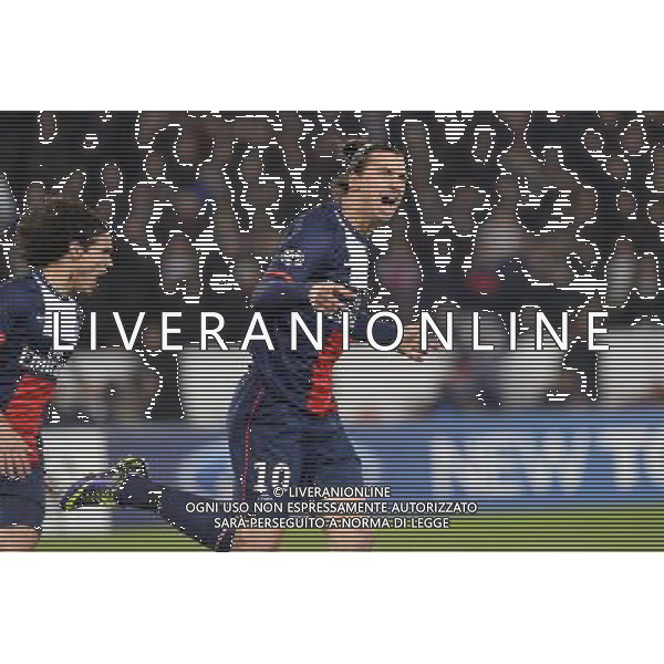 Zlatan IBRAHIMOVIC - 27.11.2013 - Paris Saint Germain / Olympiakos - Champions League Photo : Fred Porcu / Icon Sport AG ALDO LIVERANI SAS ONLY ITALY