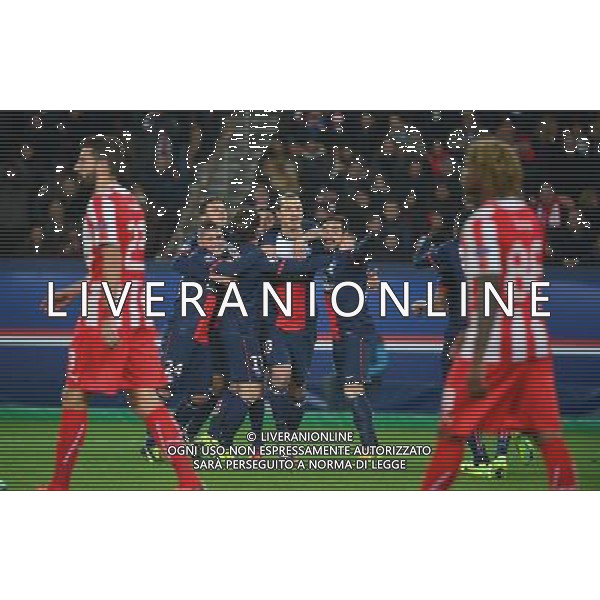 Joie PSG - Zlatan IBRAHIMOVIC - 27.11.2013 - Paris Saint Germain / Olympiakos - Champions League Photo : Winter Press / Icon Sport AG ALDO LIVERANI SAS ONLY ITALY