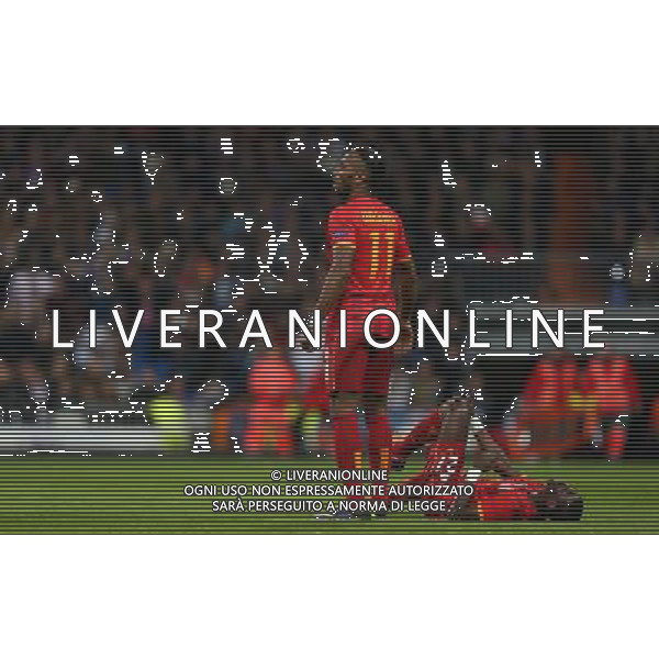 UEFA Champions League group B match between Real Madrid and Galatasaray SK at Santiago Bernabeu Stadium on November 27, 2013 in Madrid, Spain. Score: Real Madrid 4 vs Galatasaray 1 Pictured: Didier Drogba and Aurelien Chedjou of Galatasaray. LIGA MISTRZOW SEZON 2013/2014 PILKA NOZNA REAL MADRYT vs GALATASARAY ISTAMBUL FOT.SESKIM PHOTO/NEWSPIX.PL POLAND, TURKEY, GERMANY, AUSTRIA AND UK OUT !!! --- Newspix.pl AG ALDO LIVERANI SAS ONLY ITALY *** Local Caption *** www.newspix.pl mail us: info@newspix.pl call us: 0048 022 23 22 222 --- Polish Picture Agency by Ringier Axel Springer Poland