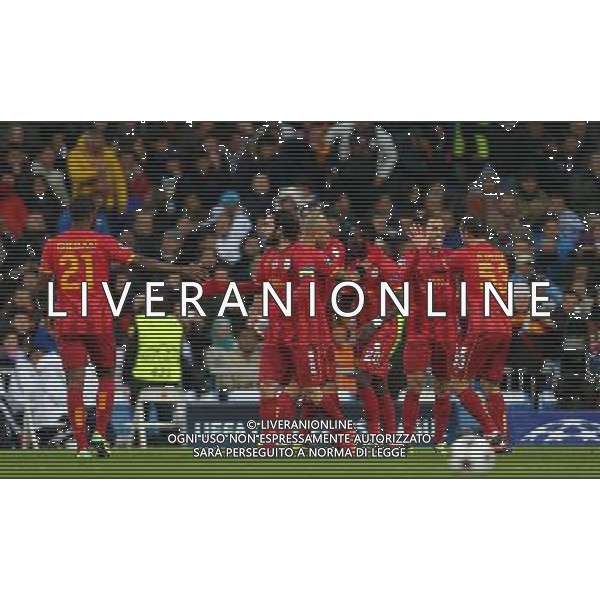 UEFA Champions League group B match between Real Madrid and Galatasaray SK at Santiago Bernabeu Stadium on November 27, 2013 in Madrid, Spain. Score: Real Madrid 4 vs Galatasaray 1 Pictured: Umut Bulut and Bruma of Galatasaray. LIGA MISTRZOW SEZON 2013/2014 PILKA NOZNA REAL MADRYT vs GALATASARAY ISTAMBUL FOT.SESKIM PHOTO/NEWSPIX.PL POLAND, TURKEY, GERMANY, AUSTRIA AND UK OUT !!! --- Newspix.pl AG ALDO LIVERANI SAS ONLY ITALY *** Local Caption *** www.newspix.pl mail us: info@newspix.pl call us: 0048 022 23 22 222 --- Polish Picture Agency by Ringier Axel Springer Poland