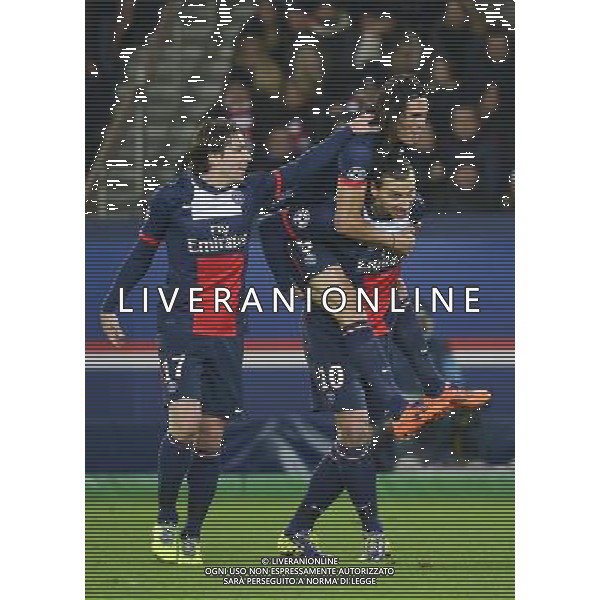 Joie Zlatan IBRAHIMOVIC - 27.11.2013 - Paris Saint Germain / Olympiakos - Champions League Photo : Winter Press / Icon Sport AG ALDO LIVERANI SAS ONLY ITALY