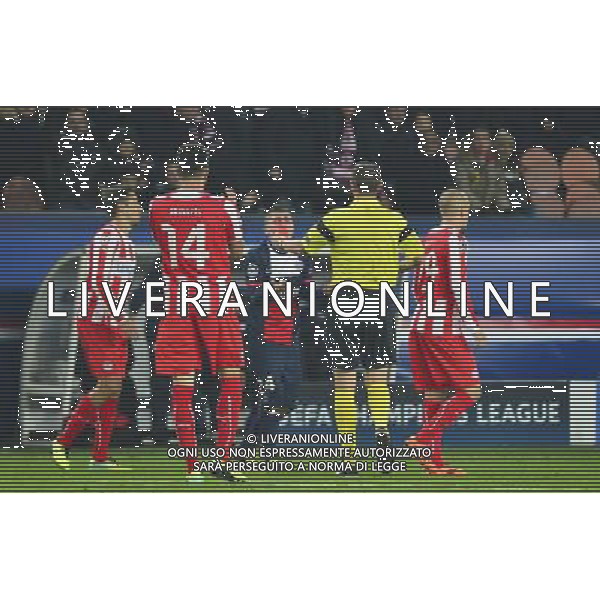 Marco VERRATTI carton rouge - 27.11.2013 - Paris Saint Germain / Olympiakos - Champions League Photo : Winter Press / Icon Sport AG ALDO LIVERANI SAS ONLY ITALY