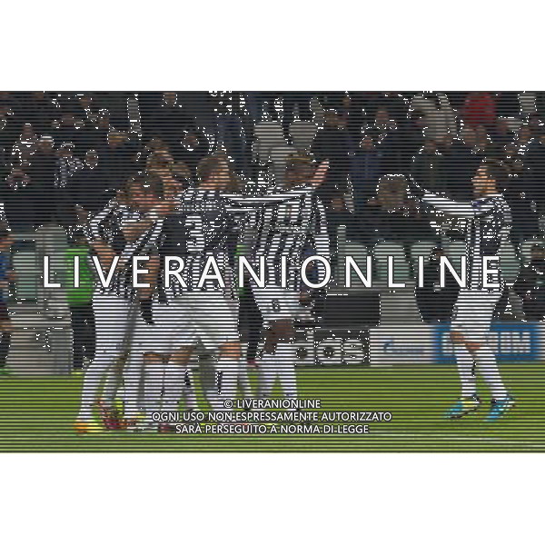 2013 © Matteo Bottanelli - MB Torino 27/11/13 - Football - Uefa Champions League - Juventus Copenhagen - shown in the picture: Goal Penalty Arturo Vidal AG ALDO LIVERANI SAS ONLY ITALY