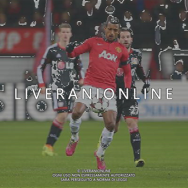 27.11.2013, BayArena, Leverkusen, GER, UEFA CL, Bayer Leverkusen vs Manchester United, Gruppe A, im Bild Nani (Manchester United), Aktion / Action // during UEFA Champions League group A match between Bayer Leverkusen vs Manchester United at the BayArena in Leverkusen, Germany on 2013/11/27. EXPA Pictures © 2013, PhotoCredit: EXPA/ Eibner-Pressefoto/ Neis *****ATTENTION - OUT of GER***** ©photoshot/AGENZIA ALDO LIVERANI SAS - ITALY ONLY - EDITORIAL USE ONLY
