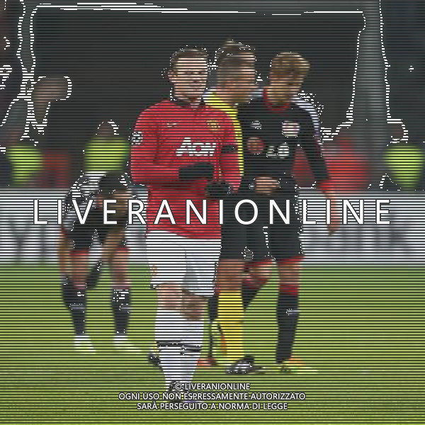 27.11.2013, BayArena, Leverkusen, GER, UEFA CL, Bayer Leverkusen vs Manchester United, Gruppe A, im Bild Wayne Rooney (Manchester United), Emotionen // during UEFA Champions League group A match between Bayer Leverkusen vs Manchester United at the BayArena in Leverkusen, Germany on 2013/11/27. EXPA Pictures © 2013, PhotoCredit: EXPA/ Eibner-Pressefoto/ Neis *****ATTENTION - OUT of GER***** ©photoshot/AGENZIA ALDO LIVERANI SAS - ITALY ONLY - EDITORIAL USE ONLY