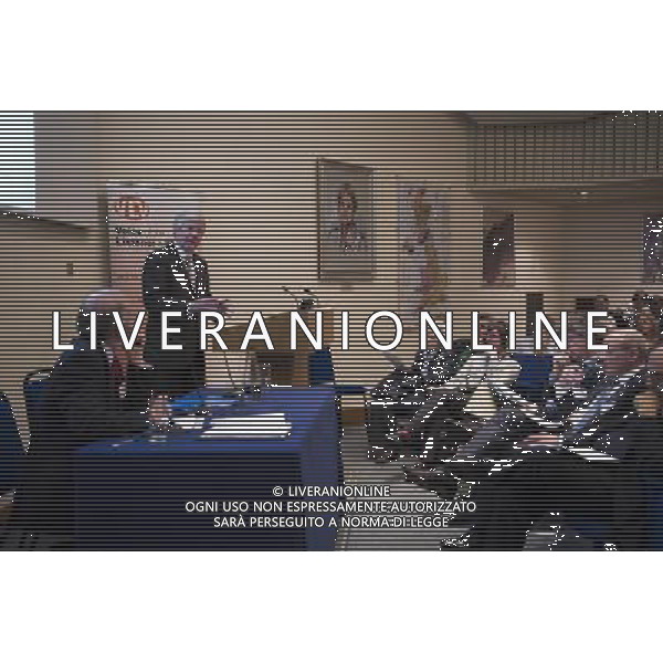 Lord Hall of Birkenhead, the BBC Director-General speaks to delegates of the Voice of the Listener \' Viewer at their Autumn\'s Annual AGM held at the Geological Society in Piccadilly. London ©photoshot/AGENZIA ALDO LIVERANI SAS - ITALY ONLY - Tony Hall direttore generale della Bbc