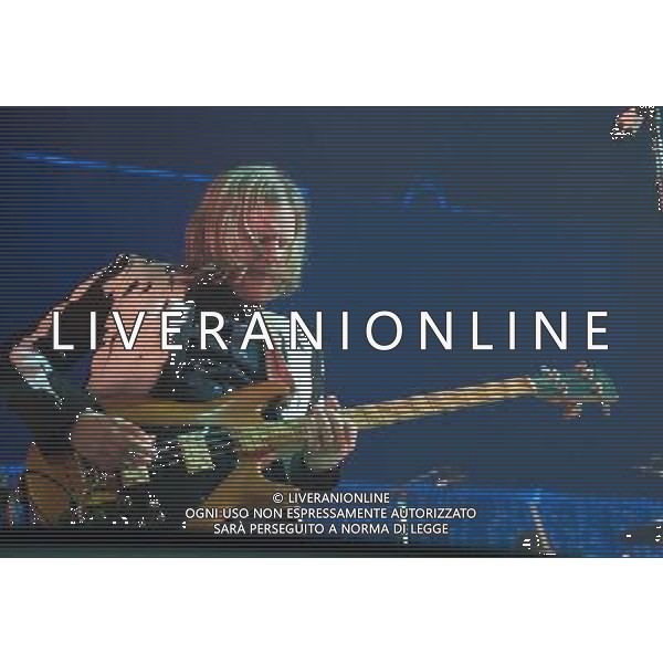 Arcade Fire performing at Winter Gardens Blackpool on 27th September 2013. Bassist Richard Tim Kingsbury. AG ALDO LIVERANI SAS ONLY ITALY