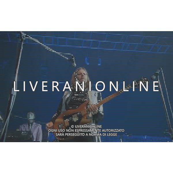 Arcade Fire performing at Winter Gardens Blackpool on 27th September 2013. Bassist Richard Tim Kingsbury. AG ALDO LIVERANI SAS ONLY ITALY