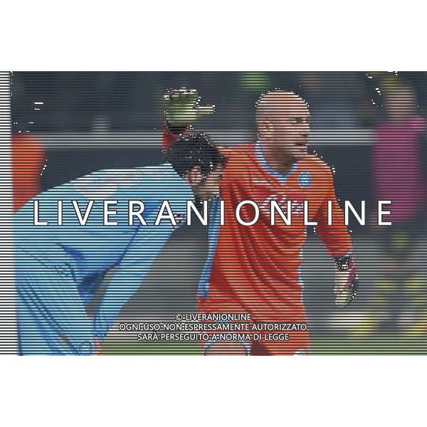NAPOLI CALCIO NELLA FOTO: RAUL ALBIOL, PEPE REINA FOTO MOSCA- AG.LIVERANI ag aldo liverani sas