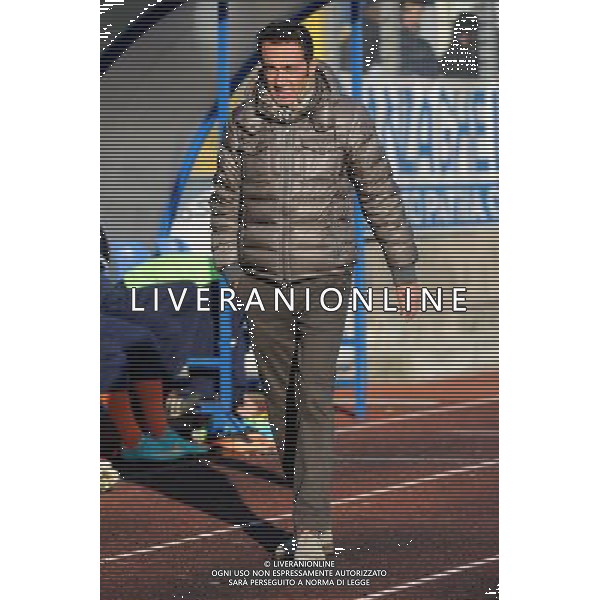 Busto Arsizio (VA) 1-12-2013 Stadio Carlo Speroni Campionato Lega PRO Prima Divisione girone A - 12Â° giornata Pro Patria - Virtus Entella nella foto Luca Prina allenatore della Virtus Entella foto Roberto Garavaglia - ag. Aldo Liverani sas