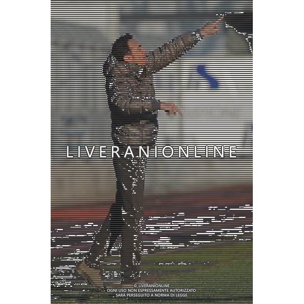 Busto Arsizio (VA) 1-12-2013 Stadio Carlo Speroni Campionato Lega PRO Prima Divisione girone A - 12Â° giornata Pro Patria - Virtus Entella nella foto Luca Prina allenatore della Virtus Entella foto Roberto Garavaglia - ag. Aldo Liverani sas