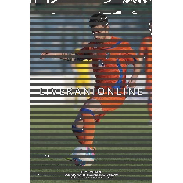 Busto Arsizio (VA) 1-12-2013 Stadio Carlo Speroni Campionato Lega PRO Prima Divisione girone A - 12Â° giornata Pro Patria - Virtus Entella nella foto Luca Giannone (Pro Patria) foto Roberto Garavaglia - ag. Aldo Liverani sas