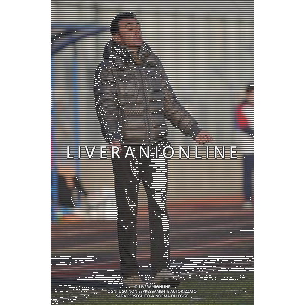 Busto Arsizio (VA) 1-12-2013 Stadio Carlo Speroni Campionato Lega PRO Prima Divisione girone A - 12Â° giornata Pro Patria - Virtus Entella nella foto Luca Prina allenatore della Virtus Entella foto Roberto Garavaglia - ag. Aldo Liverani sas