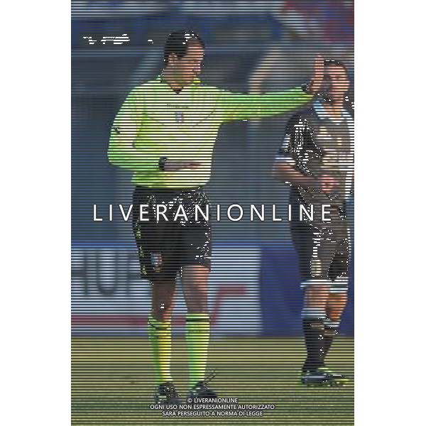 Busto Arsizio (VA) 1-12-2013 Stadio Carlo Speroni Campionato Lega PRO Prima Divisione girone A - 12Â° giornata Pro Patria - Virtus Entella nella foto l\'arbitro Stefano Giovani di Grosseto foto Roberto Garavaglia - ag. Aldo Liverani sas
