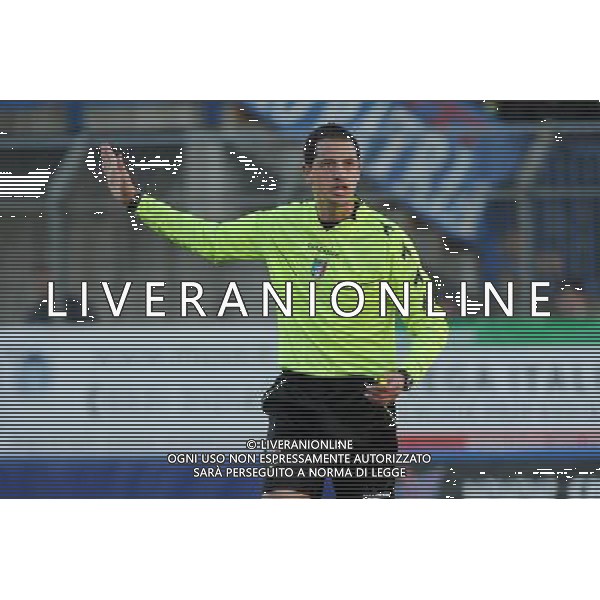 Busto Arsizio (VA) 1-12-2013 Stadio Carlo Speroni Campionato Lega PRO Prima Divisione girone A - 12Â° giornata Pro Patria - Virtus Entella nella foto l\'arbitro Stefano Giovani di Grosseto foto Roberto Garavaglia - ag. Aldo Liverani sas
