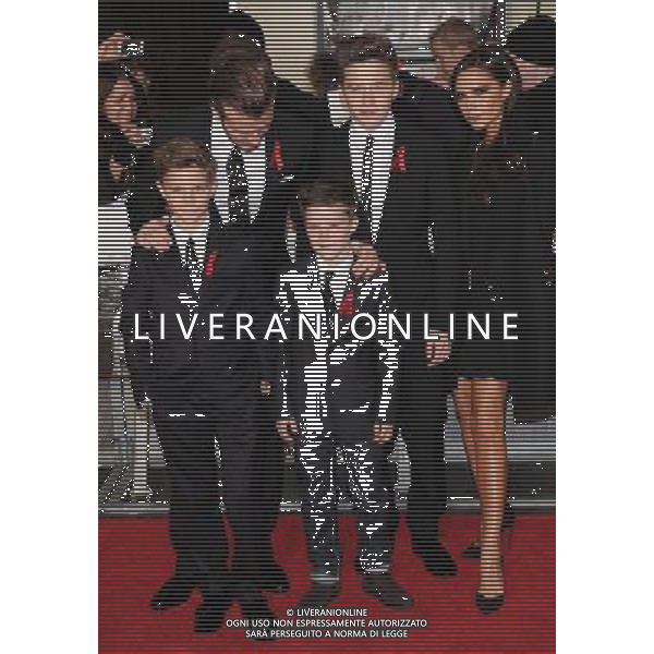  David Beckham, Victoria Beckham, Romeo Beckham, Brooklyn Beckham and Cruz Beckham attending the world premiere of \'The Class of 92\' at the Odeon West End, London, on Sunday December 01, 2013. AG ALDO LIVERANI SAS ONLY ITALY