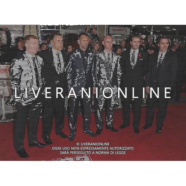  Paul Scholes, Phil Neville, Nicky Butt, Ryan Giggs, David Beckham and Gary Neville attending the world premiere of \'The Class of 92\' at the Odeon West End, London, on Sunday December 01, 2013. AG ALDO LIVERANI SAS ONLY ITALY