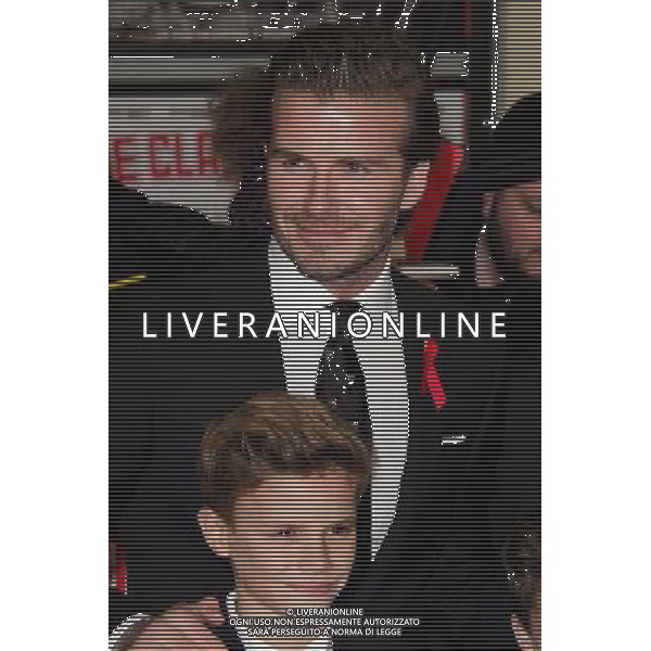 David Beckham attends the World premiere of \'The Class of 92\' at the Odeon West End in London. 1st December 2013. AG ALDO LIVERANI SAS ONLY ITALY
