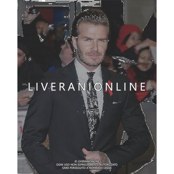 David Beckham attends the The Class of 92 World Premiere on 01/12/2013 at ODEON West End, London. Persons pictured: David Beckham. Picture by Julie Edwards AG ALDO LIVERANI SAS ONLY ITALY
