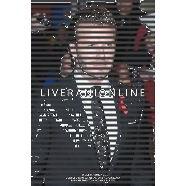 David Beckham attends the The Class of 92 World Premiere on 01/12/2013 at ODEON West End, London. Persons pictured: David Beckham. Picture by Julie Edwards AG ALDO LIVERANI SAS ONLY ITALY