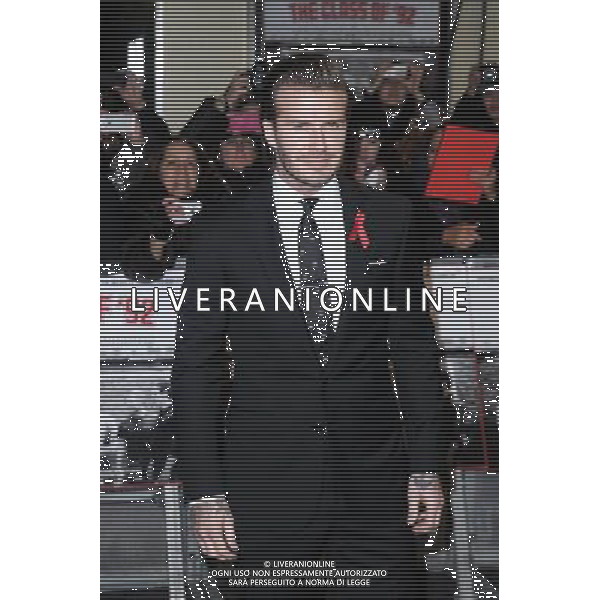 David Beckham attends the The Class of 92 World Premiere on 01/12/2013 at ODEON West End, London. Persons pictured: David Beckham. Picture by Julie Edwards AG ALDO LIVERANI SAS ONLY ITALY