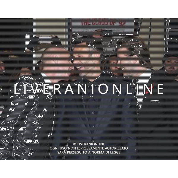 Manchester United players attends the The Class of 92 World Premiere on 01/12/2013 at ODEON West End, London. Persons pictured: Nicky Butt, Ryan Giggs, David Beckham. Picture by Julie Edwards AG ALDO LIVERANI SAS ONLY ITALY