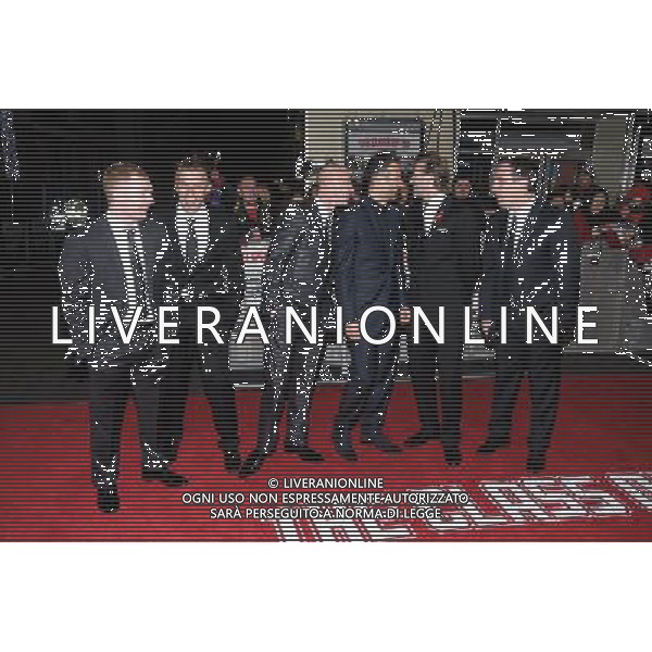 Manchester United players attends the The Class of 92 World Premiere on 01/12/2013 at ODEON West End, London. Persons pictured: Paul Scholes, Phil Neville, Nicky Butt, Ryan Giggs, David Beckham, Gary Neville. Picture by Julie Edwards AG ALDO LIVERANI SAS ONLY ITALY