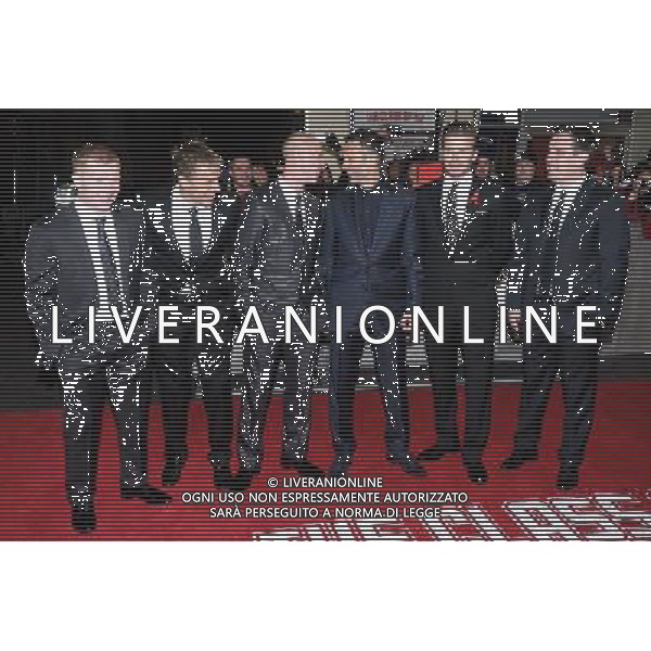 Manchester United players attends the The Class of 92 World Premiere on 01/12/2013 at ODEON West End, London. Persons pictured: Paul Scholes, Phil Neville, Nicky Butt, Ryan Giggs, David Beckham, Gary Neville. Picture by Julie Edwards AG ALDO LIVERANI SAS ONLY ITALY