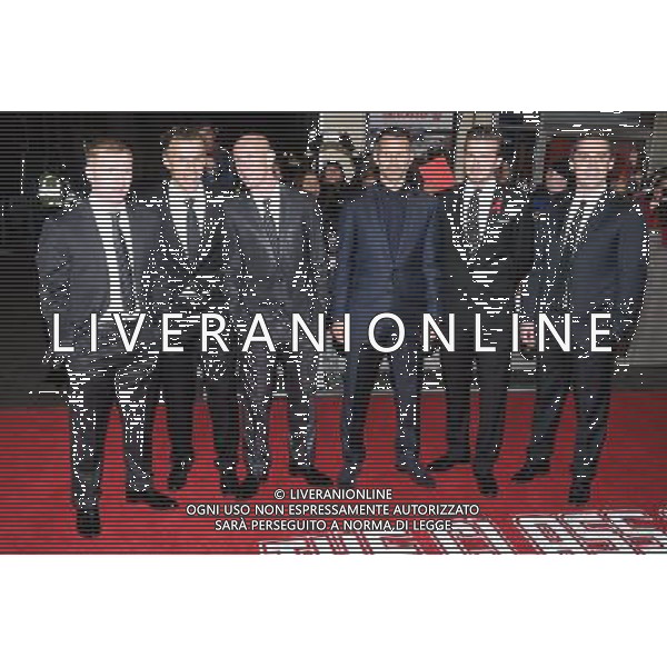 Manchester United players attends the The Class of 92 World Premiere on 01/12/2013 at ODEON West End, London. Persons pictured: Paul Scholes, Phil Neville, Nicky Butt, Ryan Giggs, David Beckham, Gary Neville. Picture by Julie Edwards AG ALDO LIVERANI SAS ONLY ITALY