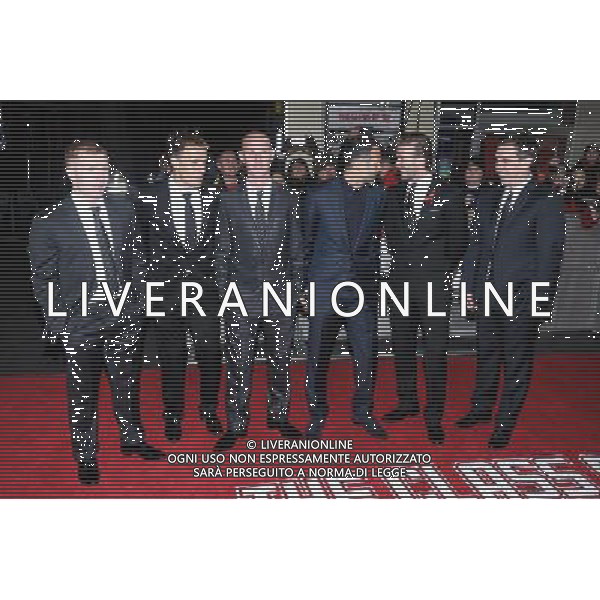 Manchester United players attends the The Class of 92 World Premiere on 01/12/2013 at ODEON West End, London. Persons pictured: Paul Scholes, Phil Neville, Nicky Butt, Ryan Giggs, David Beckham, Gary Neville. Picture by Julie Edwards AG ALDO LIVERANI SAS ONLY ITALY