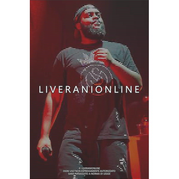 New York rapper Bas (aka Abbas \'Bas\' Hamad), signed to J. Cole\'s label, supports him at the Eventim Apollo (Hammersmith Apollo), London, England, UK on 1st December 2013. AG ALDO LIVERANI SAS ONLY ITALY