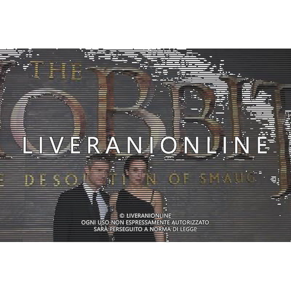 Martin Freeman, Amanda Abbington at the \'The Hobbit\' Premiere at Dolby Theater on December 2, 2013 in Los Angeles, CA AG ALDO LIVERANI SAS ONLY ITALY