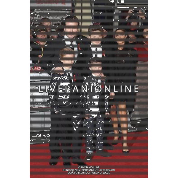 David Beckham, Victoria Beckham and their sons Brooklyn, Romeo and Cruz attend the World Premiere of The Class Of 92, Odeon West End, London. 1st December 2013 AG ALDO LIVERANI SAS ONLY ITALY AG ALDO LIVERANI SAS ONLY ITALY