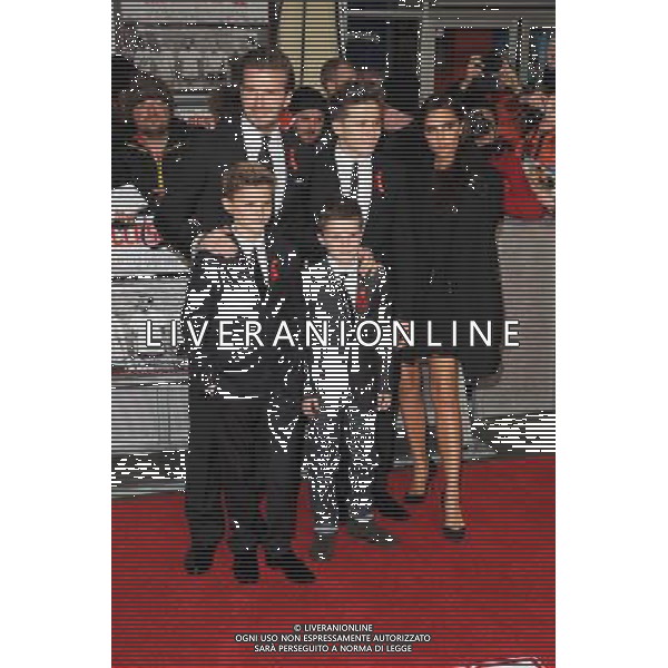 David Beckham, Victoria Beckham and their sons Brooklyn, Romeo and Cruz attend the World Premiere of The Class Of 92, Odeon West End, London. 1st December 2013 AG ALDO LIVERANI SAS ONLY ITALY AG ALDO LIVERANI SAS ONLY ITALY