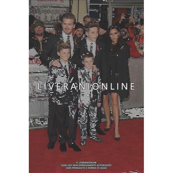 David Beckham, Victoria Beckham and their sons Brooklyn, Romeo and Cruz attend the World Premiere of The Class Of 92, Odeon West End, London. 1st December 2013 AG ALDO LIVERANI SAS ONLY ITALY AG ALDO LIVERANI SAS ONLY ITALY