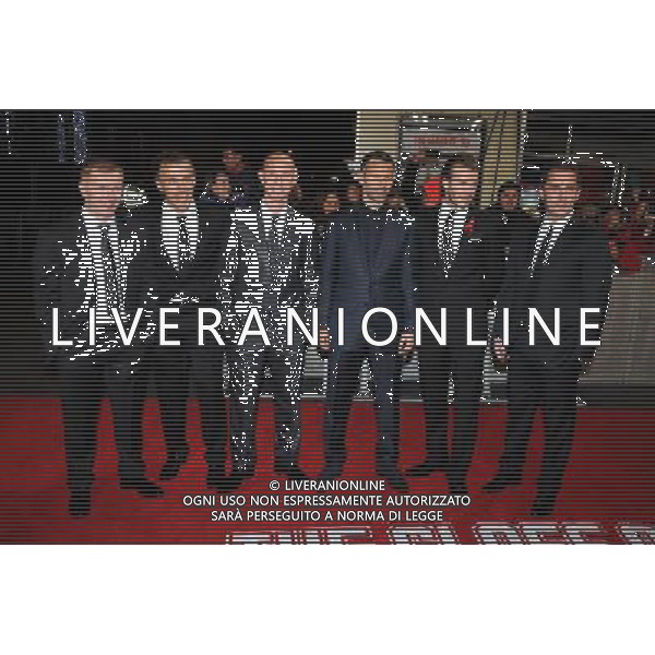Paul Scholes, Phil Neville, Nicky Butt, Ryan Giggs, David Beckham and Gary Neville attend the World Premiere of The Class Of 92, Odeon West End, London. 1st December 2013 AG ALDO LIVERANI SAS ONLY ITALY AG ALDO LIVERANI SAS ONLY ITALY