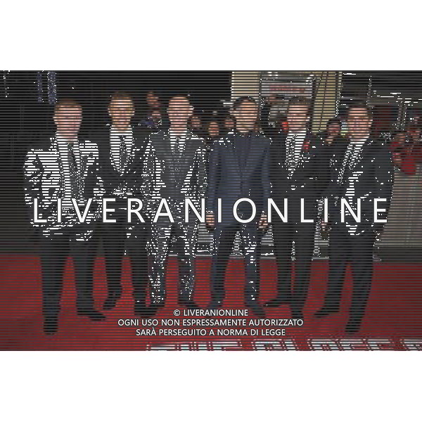 Paul Scholes, Phil Neville, Nicky Butt, Ryan Giggs, David Beckham and Gary Neville attend the World Premiere of The Class Of 92, Odeon West End, London. 1st December 2013 AG ALDO LIVERANI SAS ONLY ITALY AG ALDO LIVERANI SAS ONLY ITALY