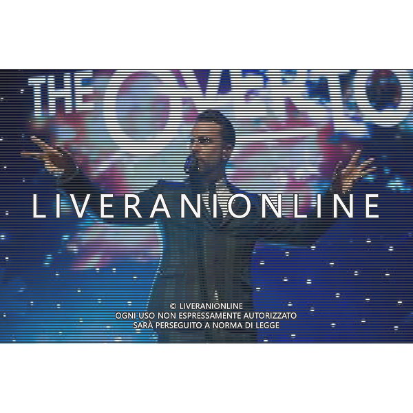 Five piece vocal harmony group The Overtones perform at Indigo2, London, England, UK for Magic 105.4 FM\'s Sparkle Gala on the 3rd December 2013. The band consists of Timmy Matley, Lachie Chapman, Mike Crawshaw, Mark Franks and Darren Everest. AG ALDO LIVERANI SAS ONLY ITALY