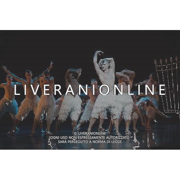 Swan Lake by Matthew Bourne\'s at Sadler\'s Wells. Excerpt from Act II - The Swans\' Entrance AG ALDO LIVERANI SAS ONLY ITALY