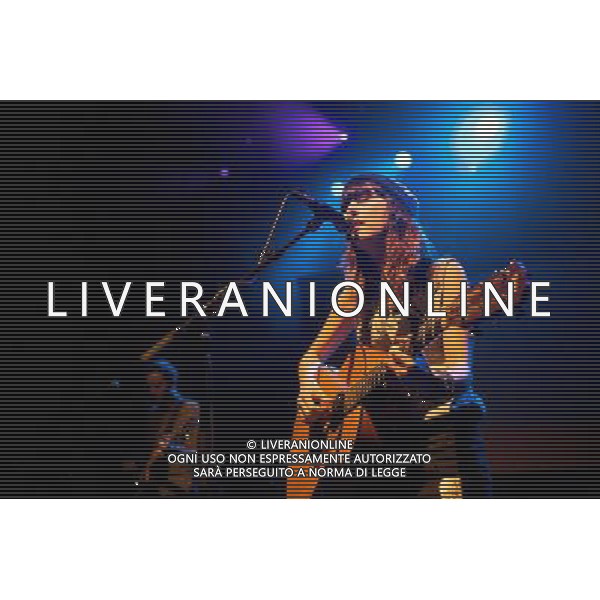 Paper Aeroplanes perform live at O2 Shepherd\'s Bush Empire, supporting The Leisure Society. Shepherd\'s Bush, London, United Kingdom. Sarah Howells, Richard Llewellyn. 05 December 2013. AG ALDO LIVERANI SAS ONLY ITALY
