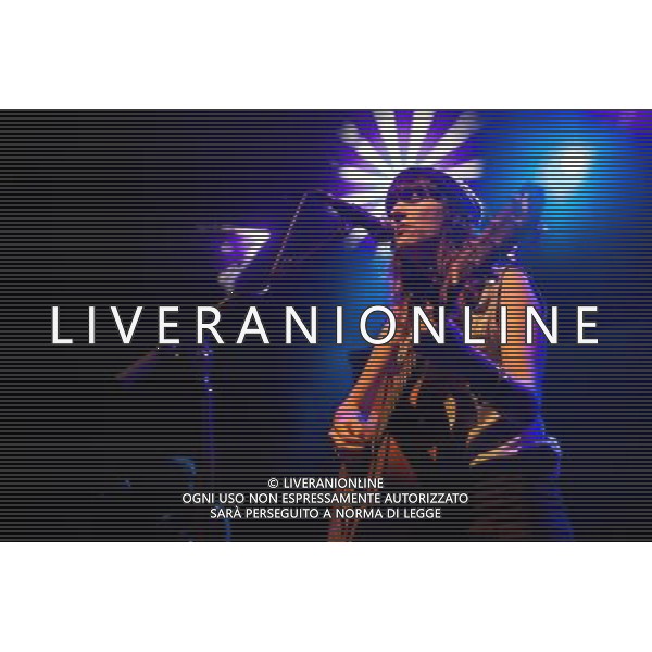 Paper Aeroplanes perform live at O2 Shepherd\'s Bush Empire, supporting The Leisure Society. Shepherd\'s Bush, London, United Kingdom. Sarah Howells, Richard Llewellyn. 05 December 2013. AG ALDO LIVERANI SAS ONLY ITALY