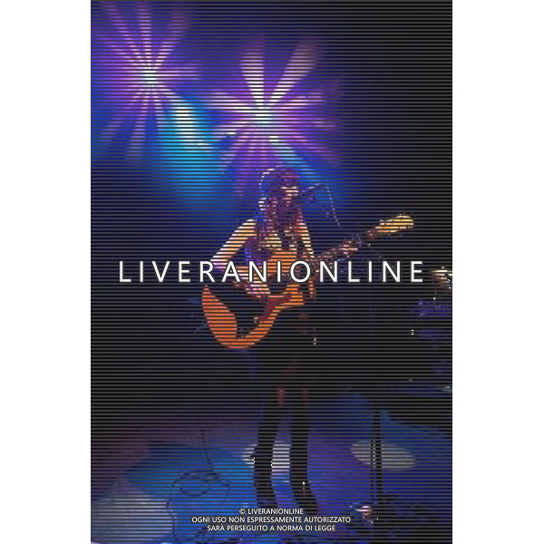 Paper Aeroplanes perform live at O2 Shepherd\'s Bush Empire, supporting The Leisure Society. Shepherd\'s Bush, London, United Kingdom. Sarah Howells, Richard Llewellyn. 05 December 2013. AG ALDO LIVERANI SAS ONLY ITALY