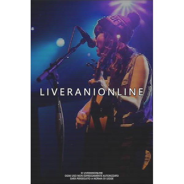 Paper Aeroplanes perform live at O2 Shepherd\'s Bush Empire, supporting The Leisure Society. Shepherd\'s Bush, London, United Kingdom. Sarah Howells, Richard Llewellyn. 05 December 2013. AG ALDO LIVERANI SAS ONLY ITALY