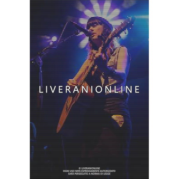 Paper Aeroplanes perform live at O2 Shepherd\'s Bush Empire, supporting The Leisure Society. Shepherd\'s Bush, London, United Kingdom. Sarah Howells, Richard Llewellyn. 05 December 2013. AG ALDO LIVERANI SAS ONLY ITALY