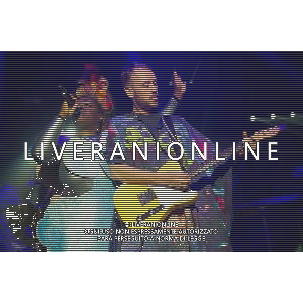 Singer Sharlene Hector performs with Simon Ratcliffe of Electronic duo Basement Jaxx at the first of two shows at Brixton Academy, London, England, UK on 6th December 2013. AG ALDO LIVERANI SAS ONLY ITALY