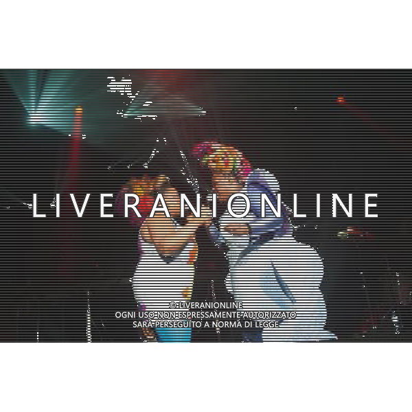 Singers Vula Malinga and Sharlene Hector perform with Electronic duo Basement Jaxx at the first of two shows at Brixton Academy, London, England, UK on 6th December 2013. AG ALDO LIVERANI SAS ONLY ITALY