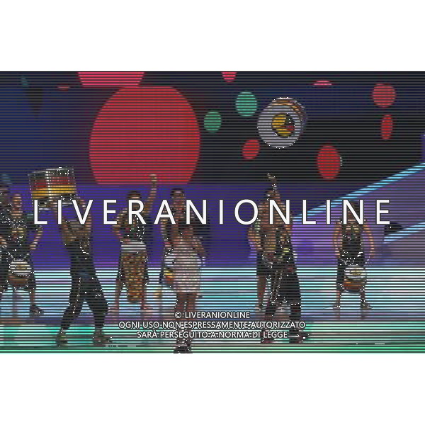 (131206) -- COSTA DO SAUIPE, Dec. 6, 2013 () -- Photo taken on Dec. 6, 2013 shows the performance after the ceremony of the final draw for the groups and matchups of the 2014 FIFA World Cup Brazil in Costa do Sauipe, Brazil. (/Xu Zijian) AG ALDO LIVERANI SAS ONLY ITALY