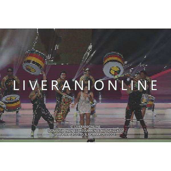 (131206) -- COSTA DO SAUIPE, Dec. 6, 2013 () -- Photo taken on Dec. 6, 2013 shows the performance after the ceremony of the final draw for the groups and matchups of the 2014 FIFA World Cup Brazil in Costa do Sauipe, Brazil. (/Xu Zijian) AG ALDO LIVERANI SAS ONLY ITALY