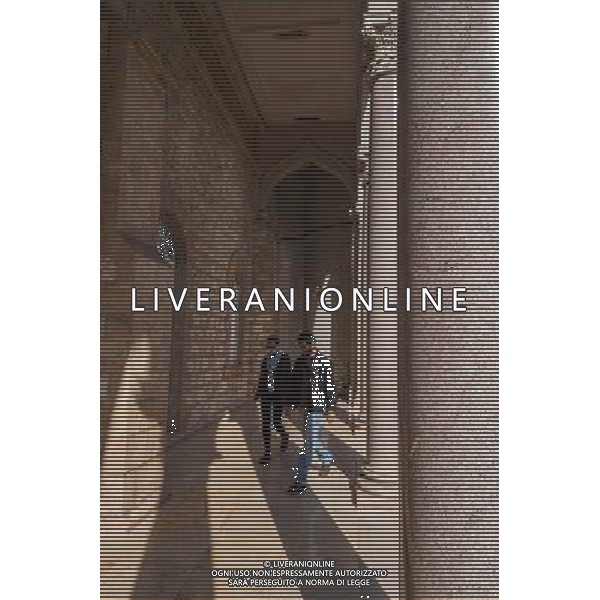 (131207) -- HAIFA (ISRAEL), Dec. 7, 2013 () -- Visitors tour the Shrine of the Bab in Haifa, Israel, on Dec. 4, 2013. The Baha\'i Holy Places in Haifa and Western Galilee in Israel was inscribed on the UNESCO World Heritage List in 2008 for their profound spiritual meaning and the testimony they bear to the strong tradition of pilgrimage in the Baha\'i faith. The property includes the two most holy places in the Baha\'i religion associated with the founders, the Shrine of Baha\'u\'llah in Acre and the Shrine of the Bab in Haifa, together with their surrounding gardens, associated buildings and monuments. These two shrines are part of a larger complex of buildings, monuments and sites at seven distinct locations in Haifa and Western Galilee that are visited as part of the Baha\'i pilgrimage. (/Li Rui) AG ALDO LIVERANI SAS ONLY ITALY