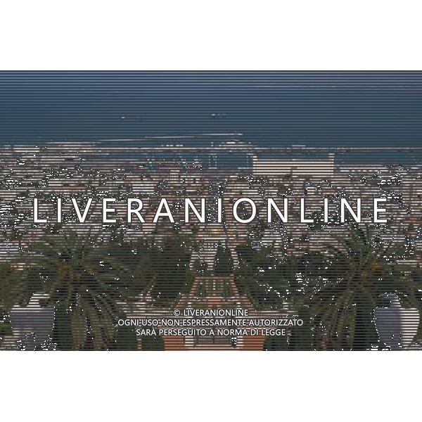 (131207) -- HAIFA (ISRAEL), Dec. 7, 2013 () -- Photo taken on Nov. 1, 2013, shows terraces of the Shrine of the Bab in Haifa, Israel. The Baha\'i Holy Places in Haifa and Western Galilee in Israel was inscribed on the UNESCO World Heritage List in 2008 for their profound spiritual meaning and the testimony they bear to the strong tradition of pilgrimage in the Baha\'i faith. The property includes the two most holy places in the Baha\'i religion associated with the founders, the Shrine of Baha\'u\'llah in Acre and the Shrine of the Bab in Haifa, together with their surrounding gardens, associated buildings and monuments. These two shrines are part of a larger complex of buildings, monuments and sites at seven distinct locations in Haifa and Western Galilee that are visited as part of the Baha\'i pilgrimage. (/Li Rui) AG ALDO LIVERANI SAS ONLY ITALY